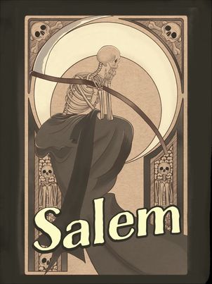 Postcards - 4 pack - Original artwork by Salem artist, Louie Lafleur - Nocturne LLC