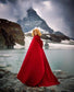 Red Wool Cloak by Costurero Real - Nocturne LLC