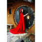 Red Wool Cloak by Costurero Real - Nocturne LLC