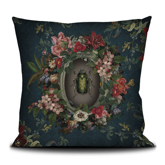 Scarab - Velvet Pillow by Voglio Bene (20x20) - Nocturne LLC