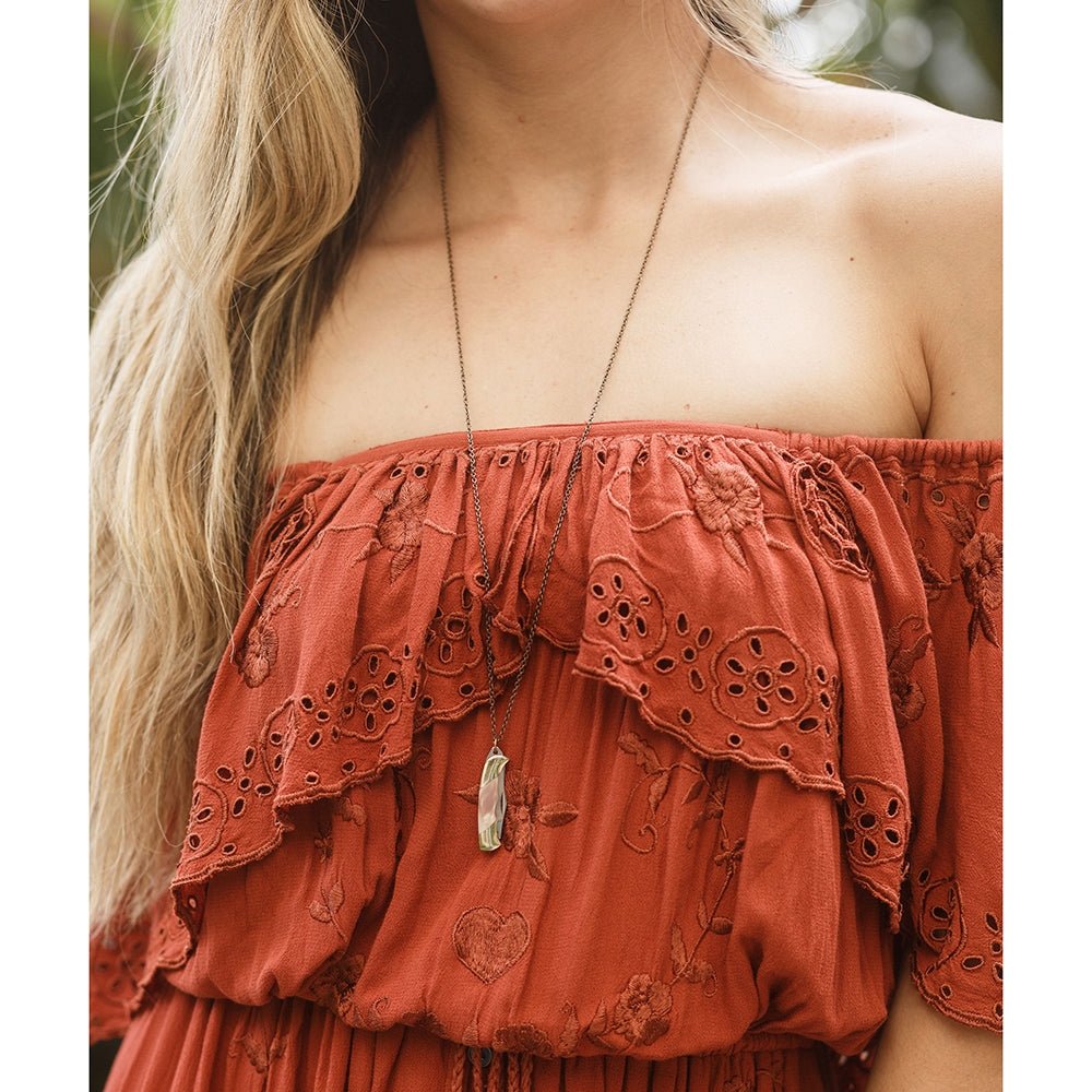 Shell Handled Knife Necklace - Nocturne LLC