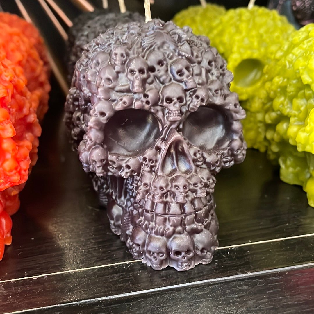 Skull of Skulls Candle by Chthonic Star - Black - Nocturne LLC