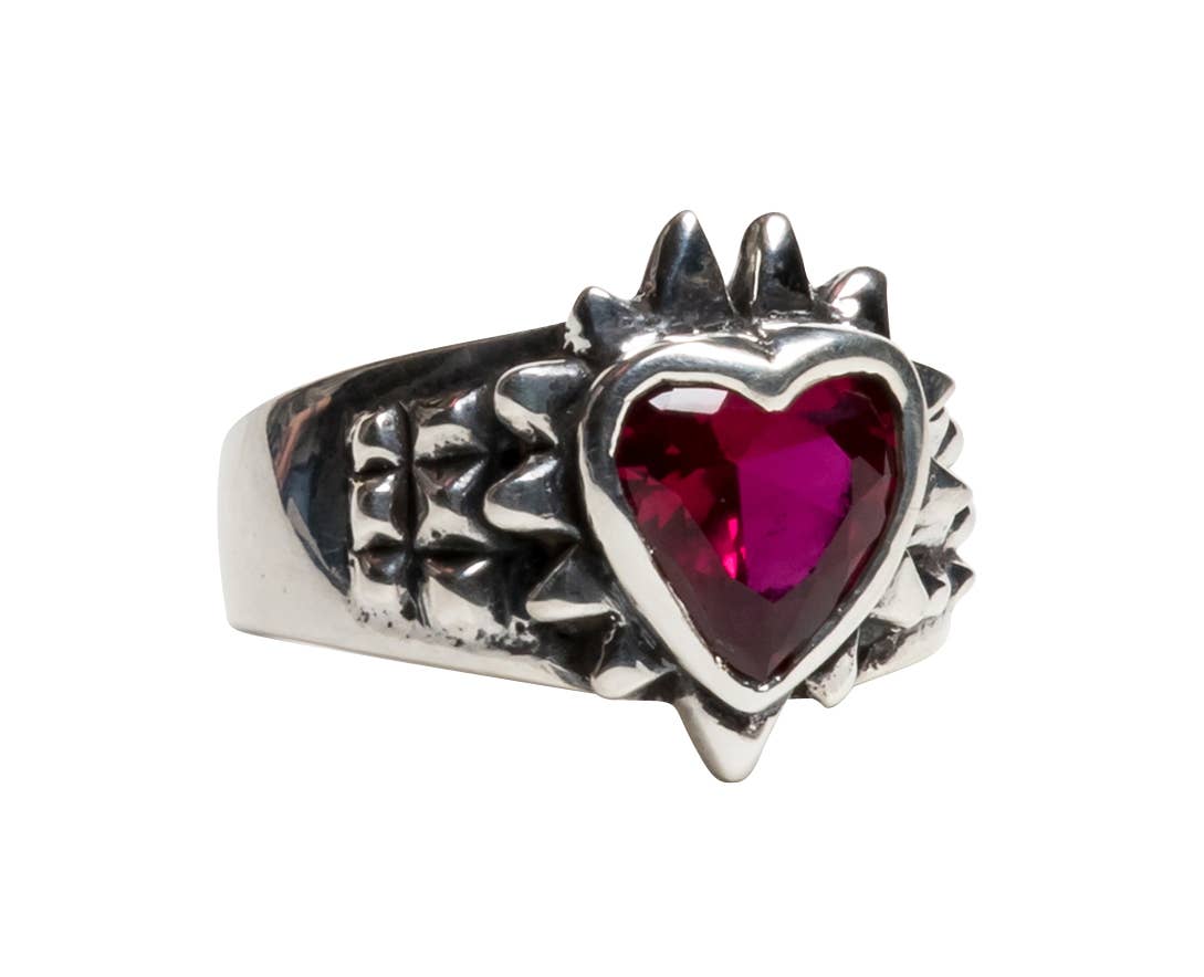 Spiked Heart Ring - Nocturne LLC