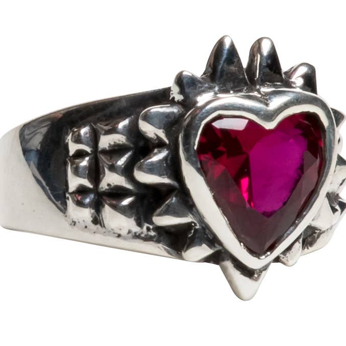Spiked Heart Ring - Nocturne LLC