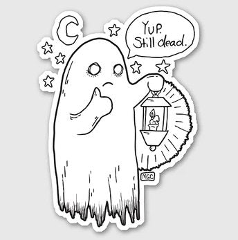 Still Dead Art - Sticker Collection - Original artwork by Melanie Christopher - Nocturne LLC