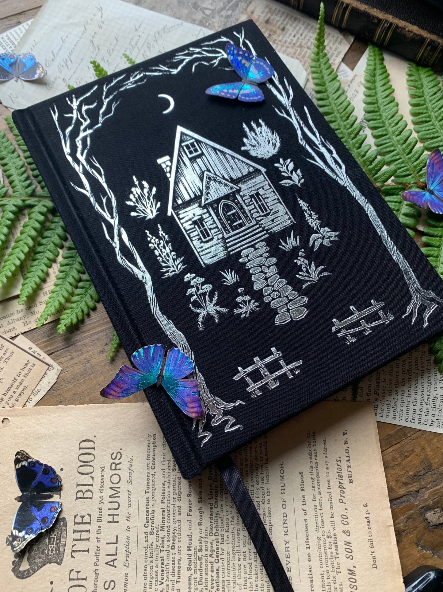 The Antiquarian Collection - The Grimoire Sketchbook (Gold or Silver Foil Options) - Nocturne LLC