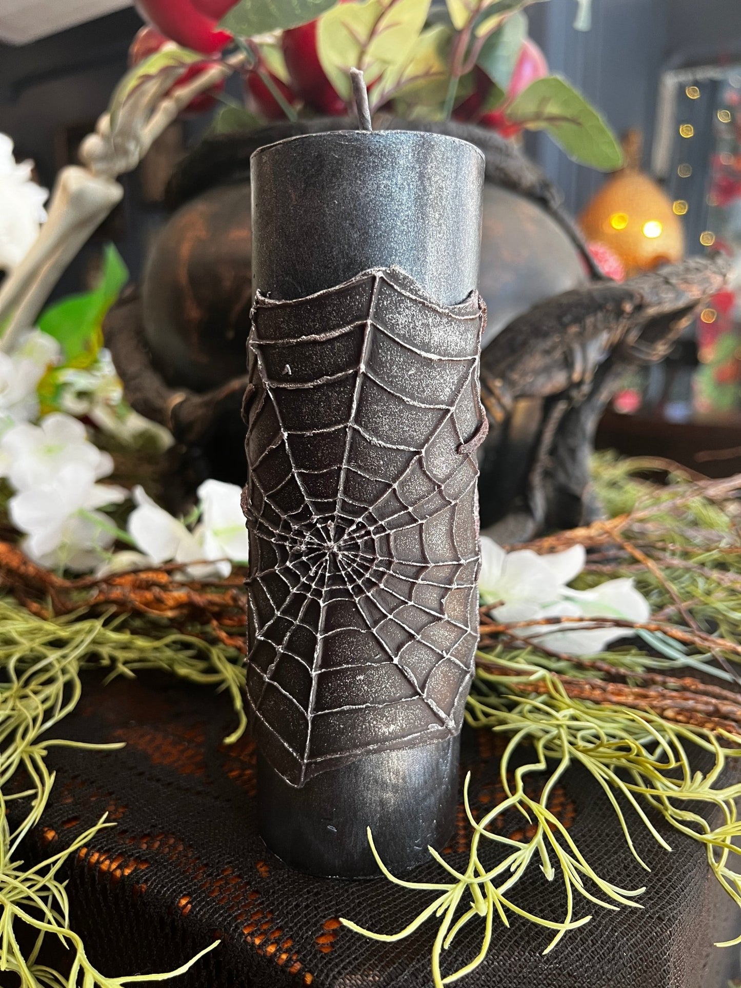 The Weaver - Spider & Web Candle - Nocturne LLC