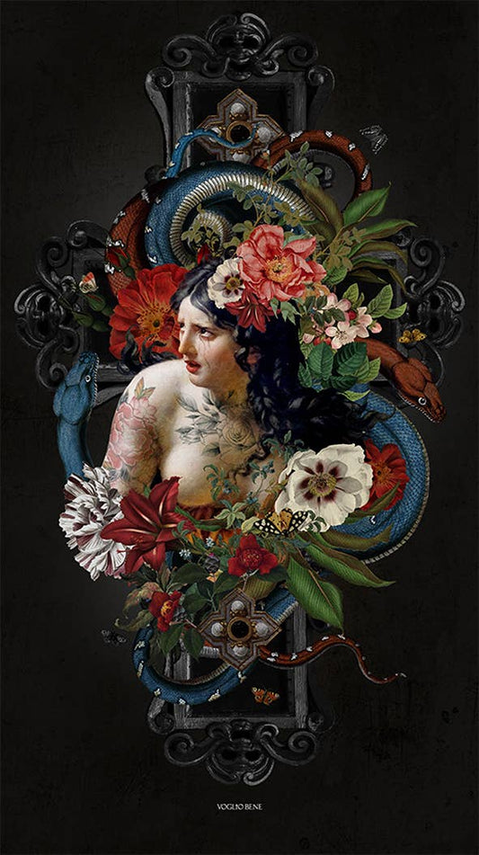 Tourmente Wall Hanging by Voglio Bene - 55x98 in. - Nocturne LLC