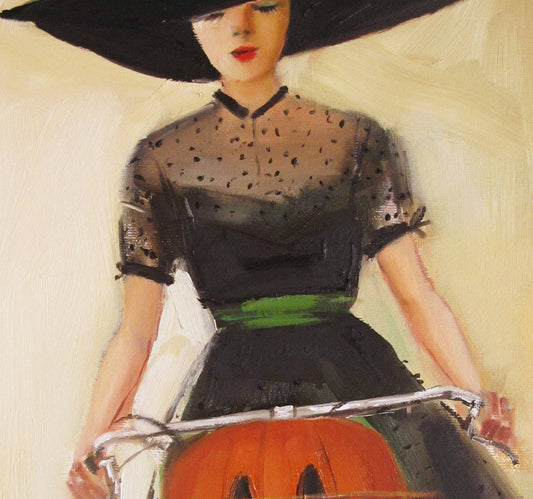 Witchycle by Janet Hill - 8.5" X 11" - Nocturne LLC